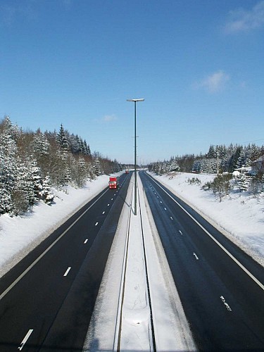 Überquerung der Ardennen-Autobahn