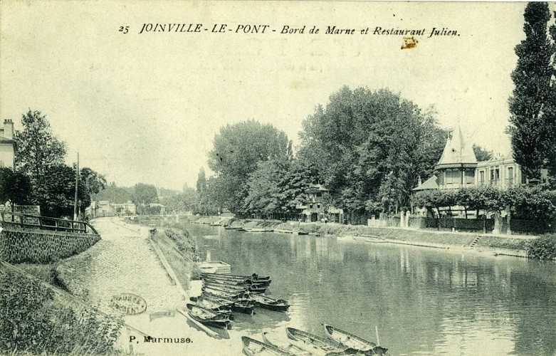 Quai de la Marne, face à l'île Fanac (circuit vélo)