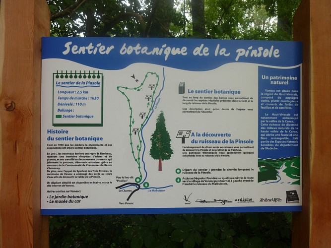 Sentier botanique - Vallée de la Pinsole