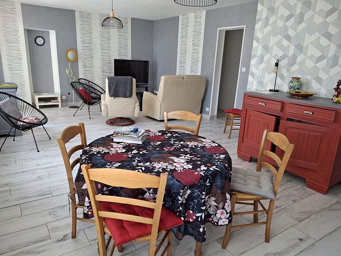 Location La Jacauperie à Thènezay - pièce à vivre