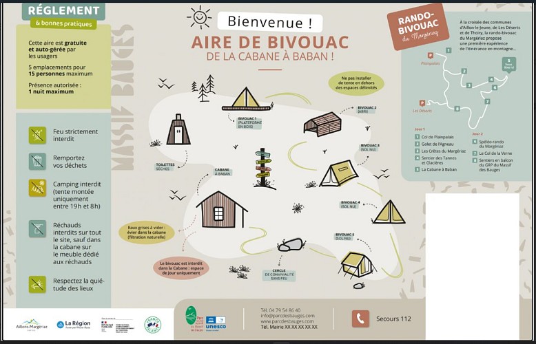 Aire de bivouac de la Place à Baban