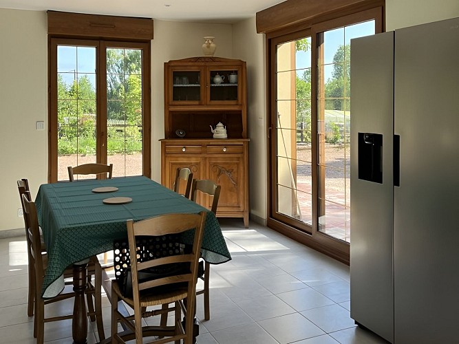 Du gîte à la serre salle à manger