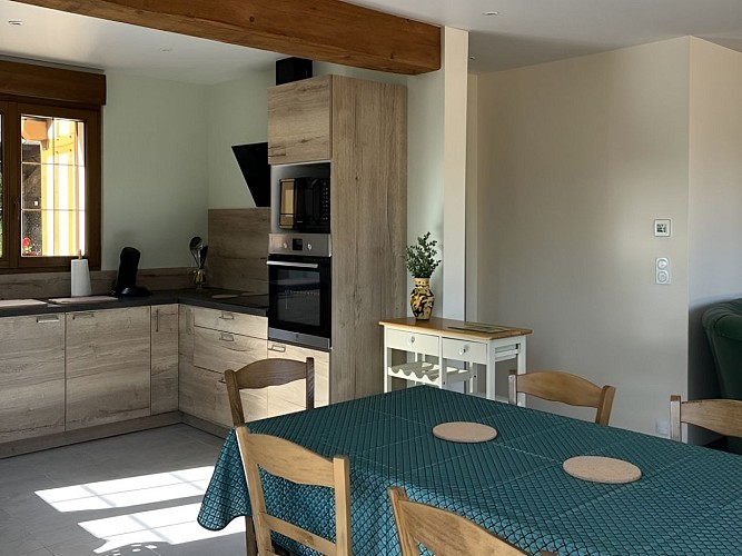 Du gîte à la serre cuisine ouverte