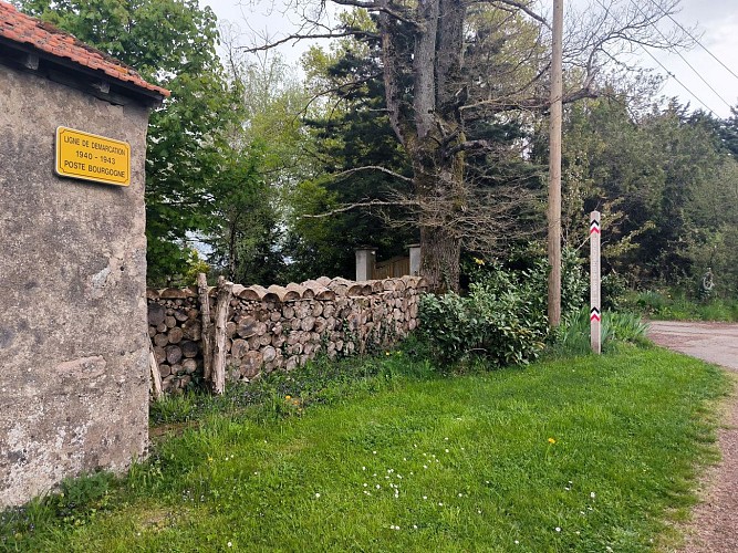 Ligne de démarcation route de Bourgogne à Saint-Eusèbe