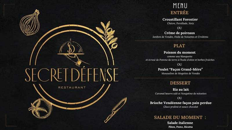 RESTAURANT SECRET DÉFENSE