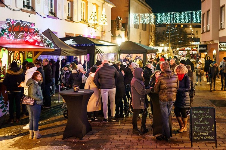 Les chalets du marché de Noël