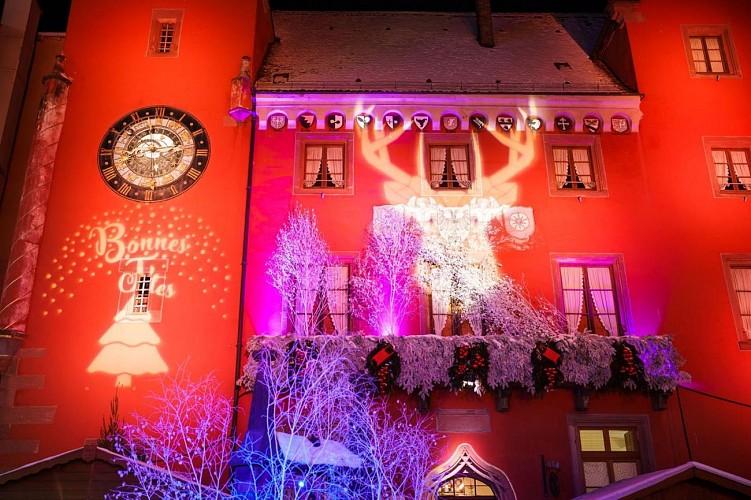 Les chalets du marché de Noël