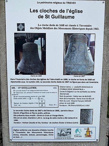 Les cloches de l'église de Saint-Guillaume