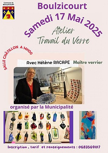 Visuel Atelier travailo du verre