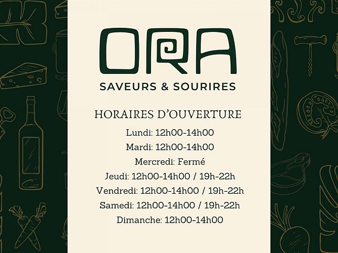 Ora horaires