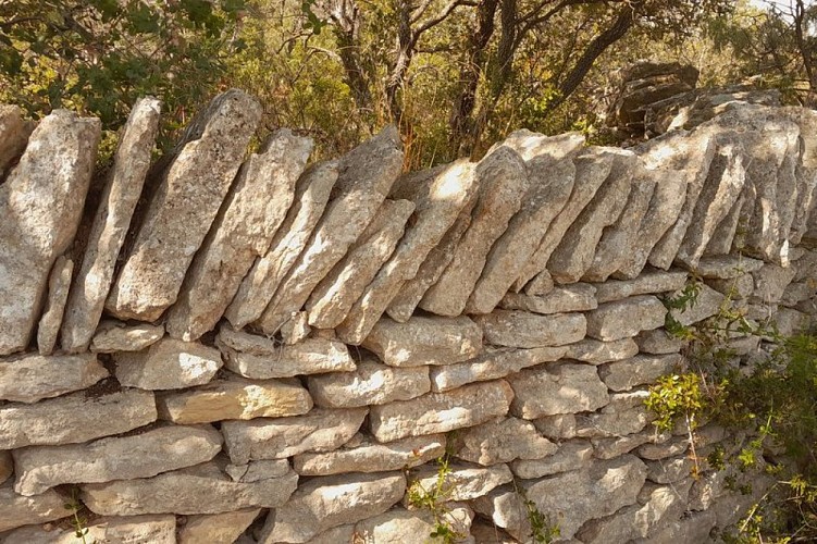 Mur en pierre sèche