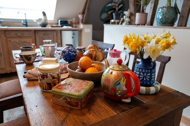 Table du petit-déjeuner