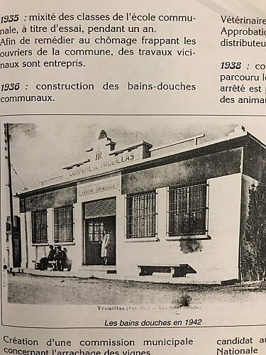 BEN CAILLOUS - Fresque des anciens bains douches de Trouillas