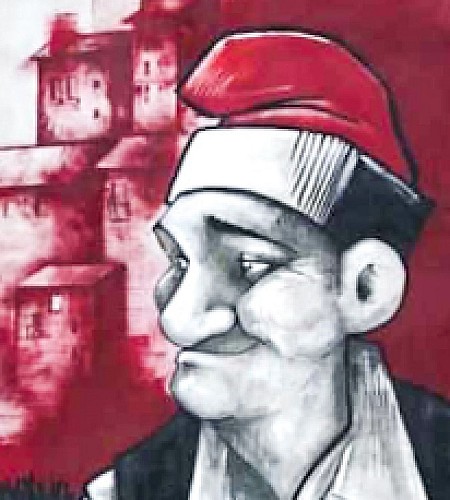 BEN CAILLOUS - Fresque du Catalan de Laroque-des-Albères