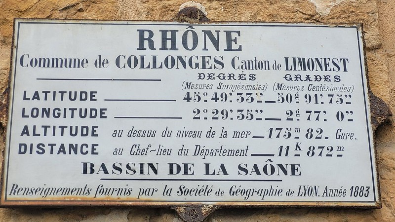 Plaque communale