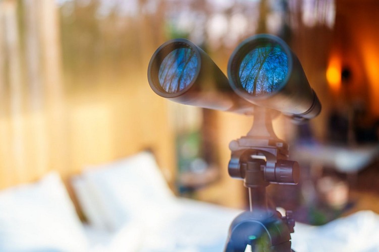 Lunette astronomique sur pied