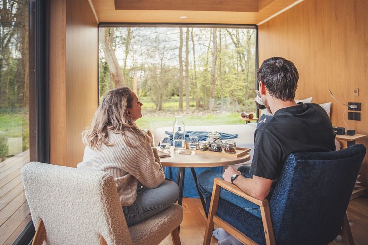 Espace détente dans le lodge