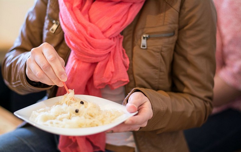 Besichtigung einer Sauerkrautfabrik