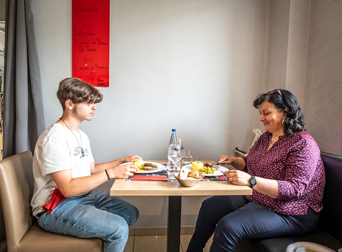 déjeuner convivial à La Scala, restaurant italien à Freyming-Merlebach