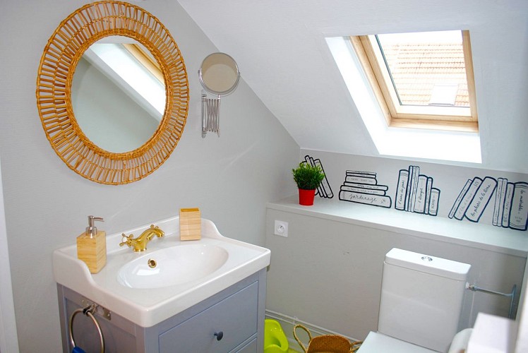 Salle de bain du gîte l'Ecumoire à Hombourg-Haut