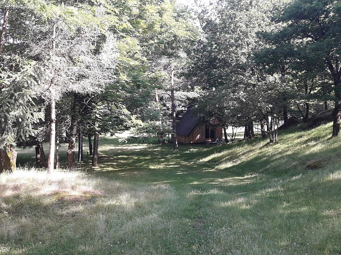 Pitch + service area - Camping de l'écureuil