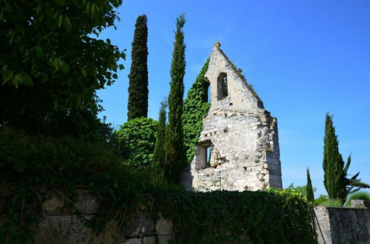 Clocher-mur de l'église Gardère