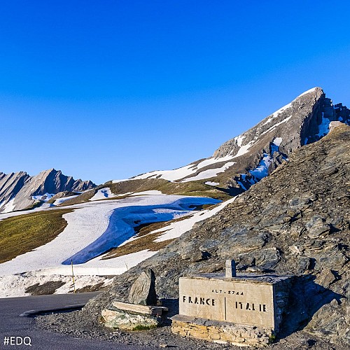 Le Col Agnel Borne Frontière