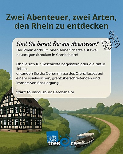 Digitale Schnitzeljagd  TRESORS DU RHIN Gambsheim - Rheinbischofsheim