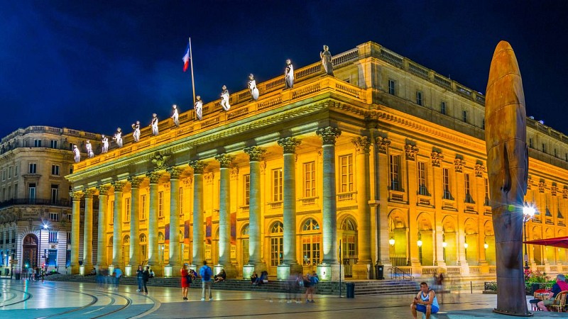Grand-Théâtre, exterieur nocturne
