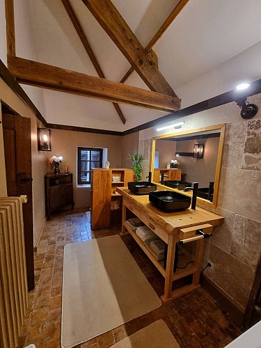 Salle de bain pte suite - Gite du Prieuré