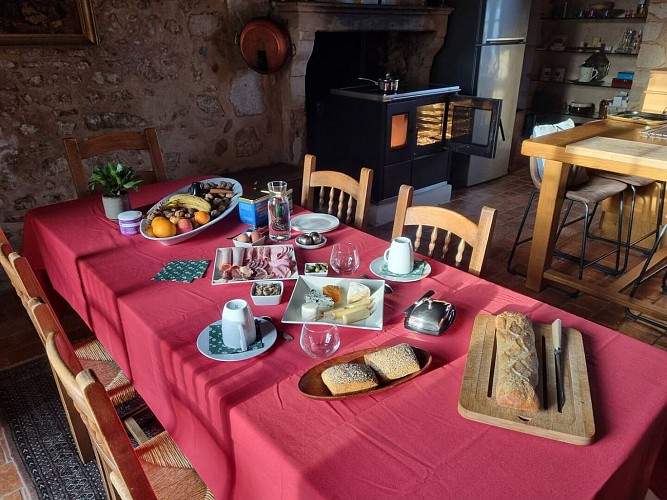 Pt déjeuner - Gite du Prieuré