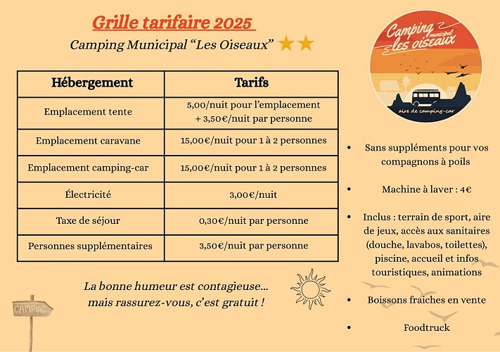 Camping municipal Les oiseaux