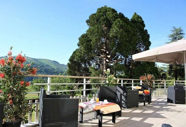 terrasse fleurie agerria