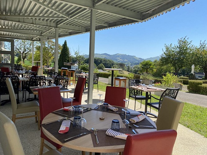 la table d'Agerria terrasse