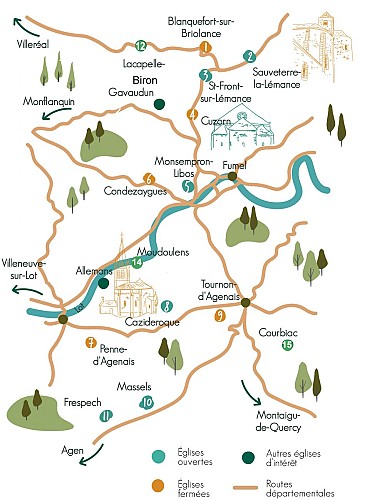 Carte parcours Découvertes Romanes copie OT