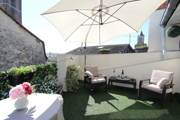 Capuc'Inn - terrasse chambre lili