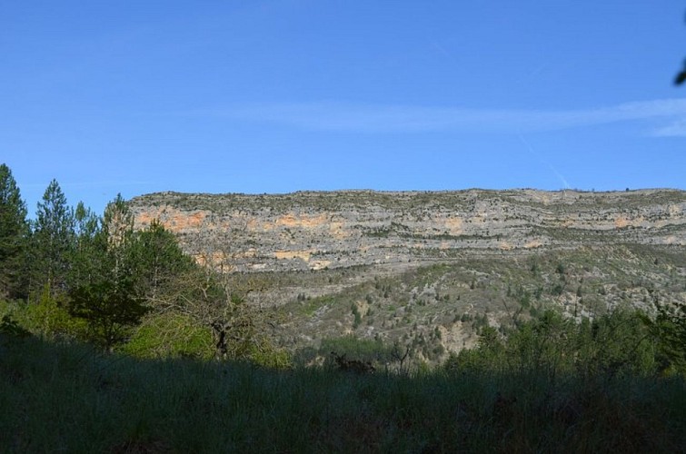 Le Rocher du Caire dominant Rémuzat
