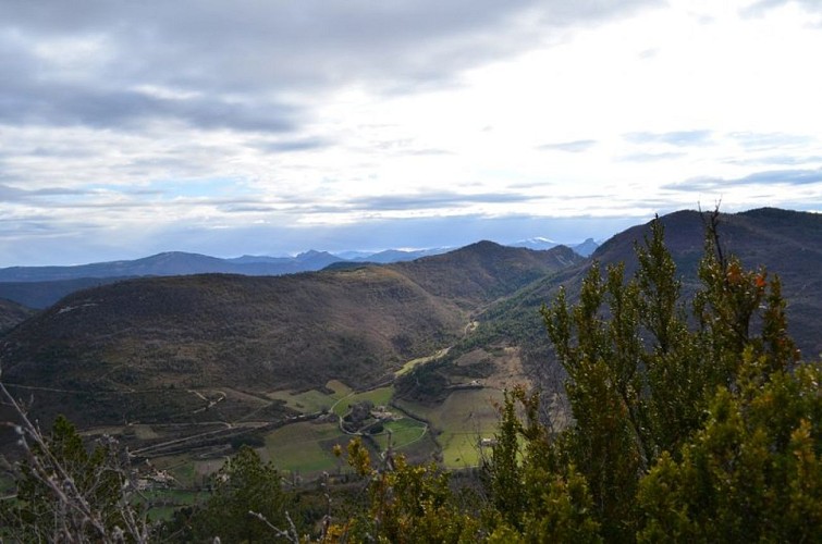 La vallée de l'Eygues depuis la Montagne d'Angèle