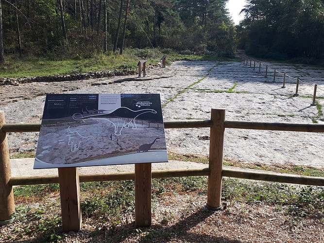 Les empreintes de dinosaures de Villette