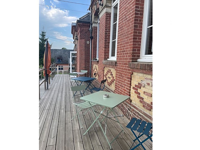 Terrasse du Skoolbar