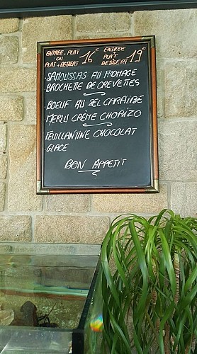 Fourchette de la Vicomte - Menu du jour