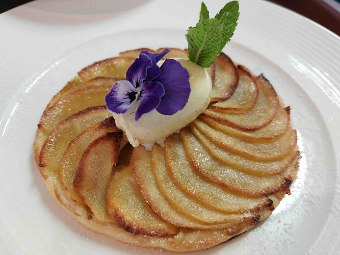 dessert-pommes - La Table du Jardin des Simples Mont-Dol