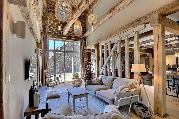 Chambres d'hôtes - Agritourisme Abaé - Sougéal  (Salon)