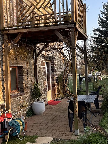 Terrasse pour chambres d'hôtes