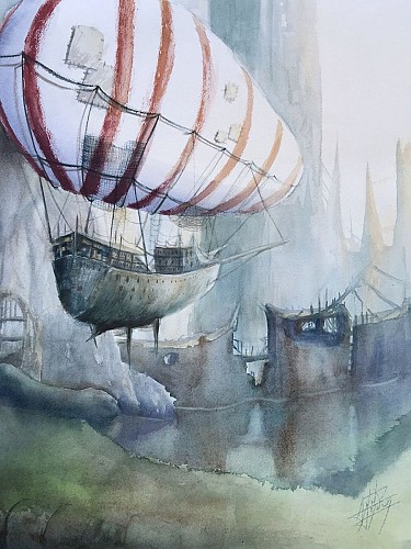 Aquarelle- Auteur- Anne Hamelin