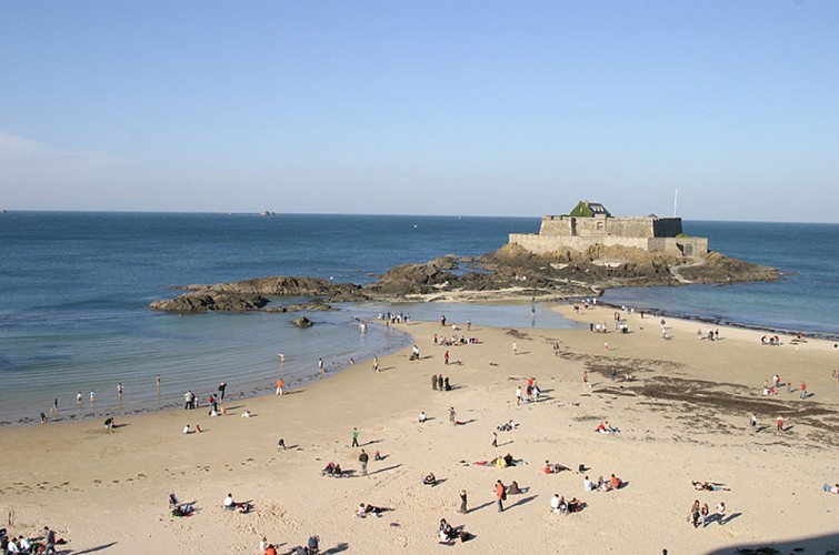 Plage de l'Éventail à Saint-Malo