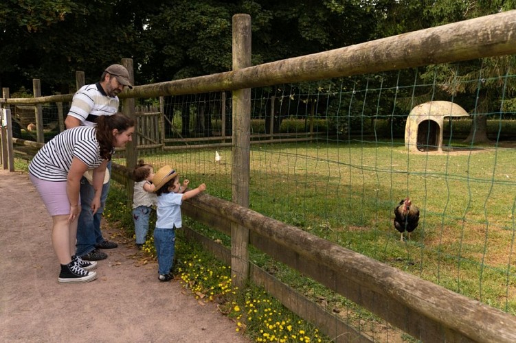 Little Parc - Tremblay - Famille face au poulailler