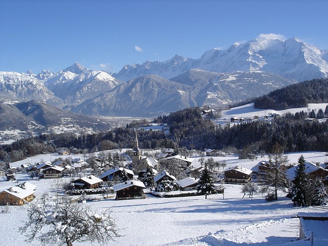 Panorama auf den Mont-Blanc