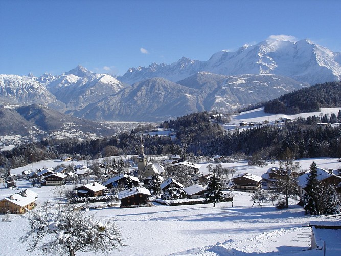 Panorama sur le Mont-Blanc