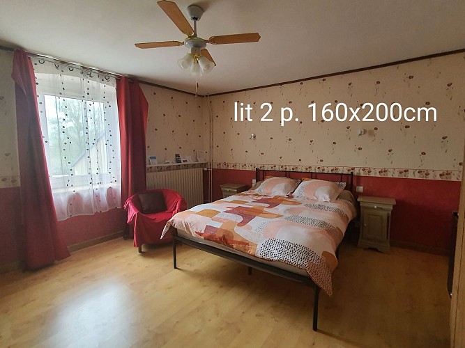 La Gustine chambre d'hôtes grand lit